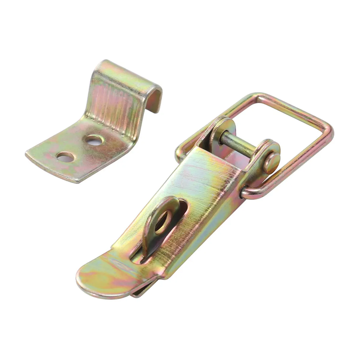 Heavy Duty Iron Draw Latch Flexible Push Pull Hold Down Toggle Clamp for Car Truck Camper Trailer Door