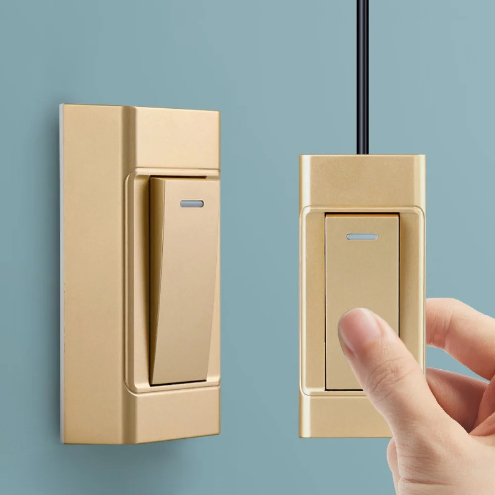 Interrupteur à bouton de chevet, contrôle mécanique de la lumière, avec Options unipolaire et unipolaire, installation murale ou suspendue par câble