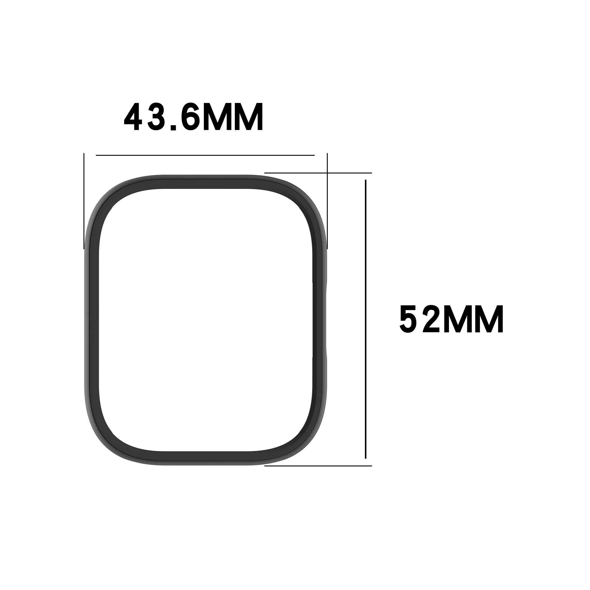 PC Case for Xiaomi Redmi Watch 5 Active Accessories Hollow Bumper Shell Screen Protective Cover Redmi Watch 5 Active Protector