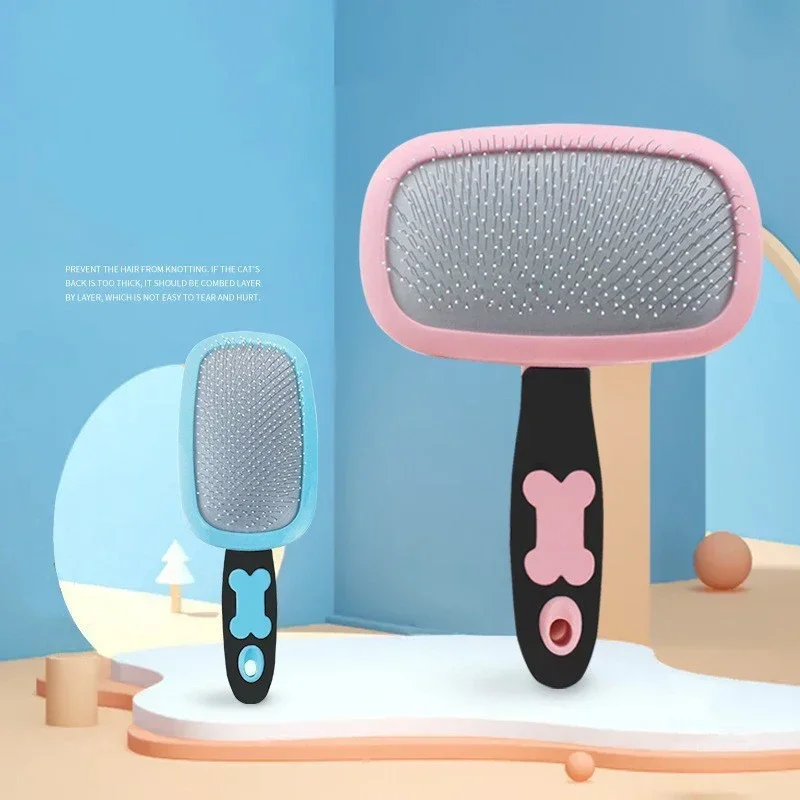 Pet Comb 1PC Cat & Dog Grooming Needle Comb Remove Floating Hair Smooth Hair Sticky Massage Brush Rotatable Pet Supplies