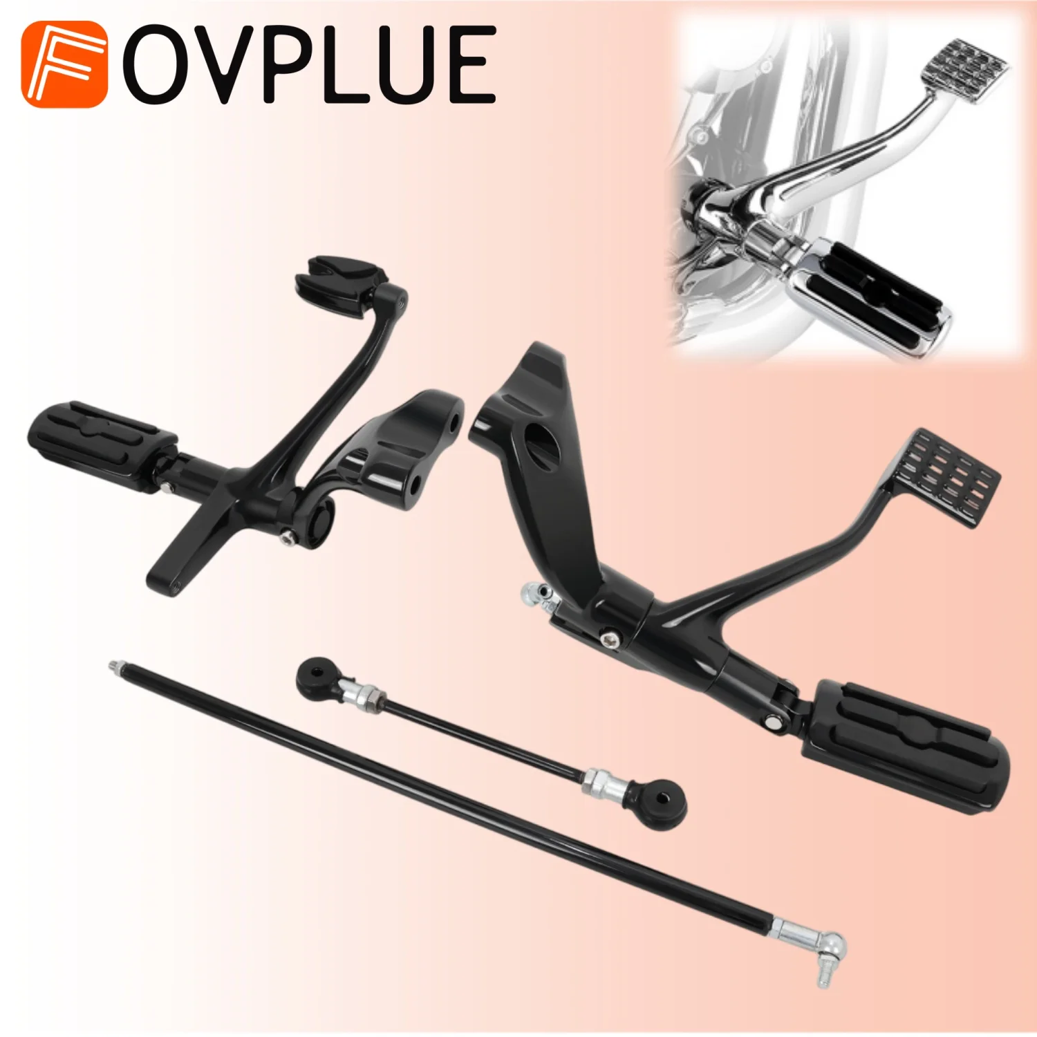 Motorcycle Footpeg accessories Forward Control Pedals Brake shift lever Kit For Harley Sportster lron 883 SuperLow 1200T XL1200T