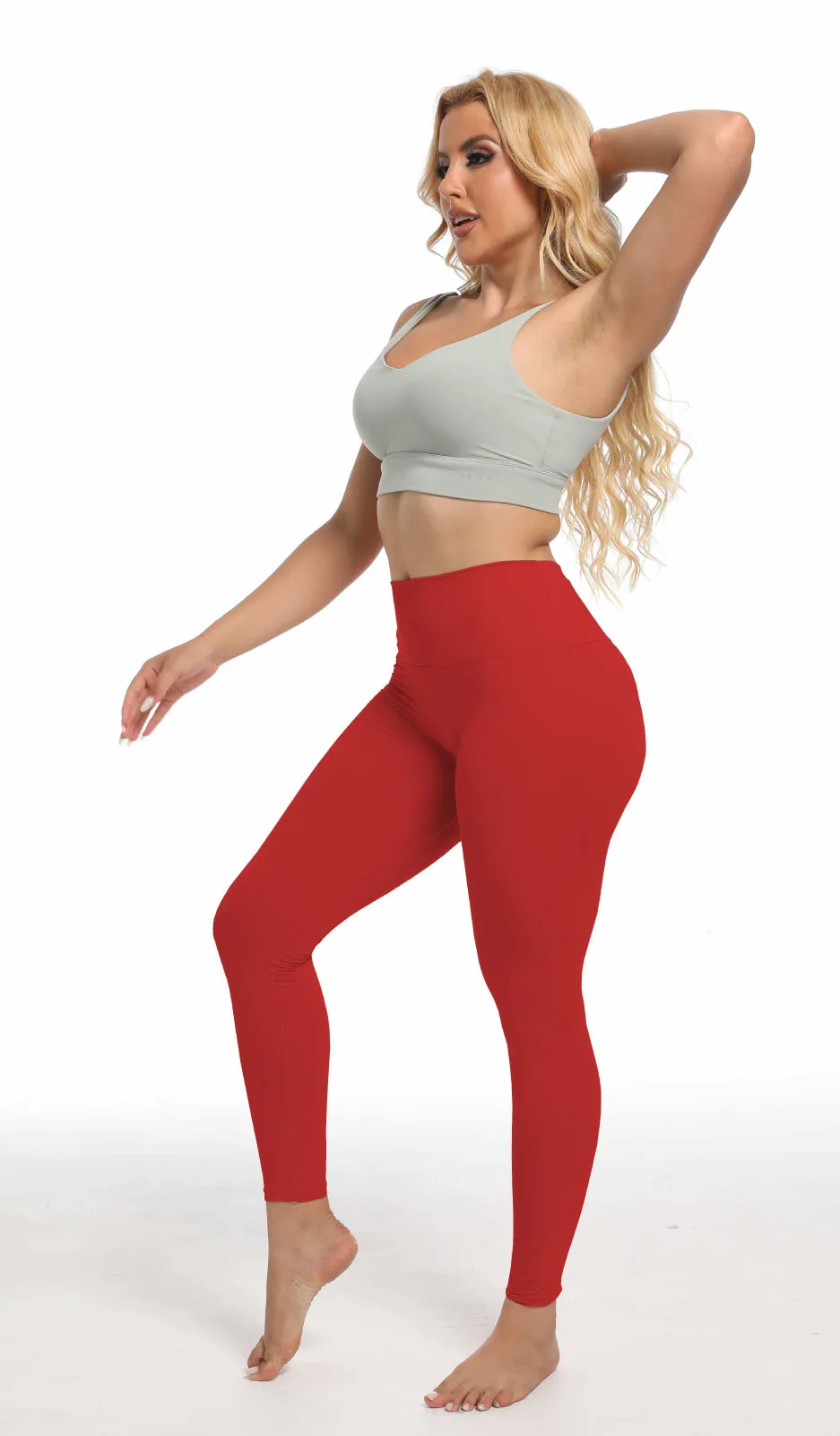 YEHAN Custom LOGO women's running trousers belly and hip yoga clothes fitness sports nude leggings