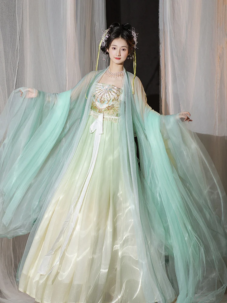 Weyue Tang Sle Hanfu Women's Summer New Version Large Sve irt een Ancient Costume Daily Original Kozi Skirt