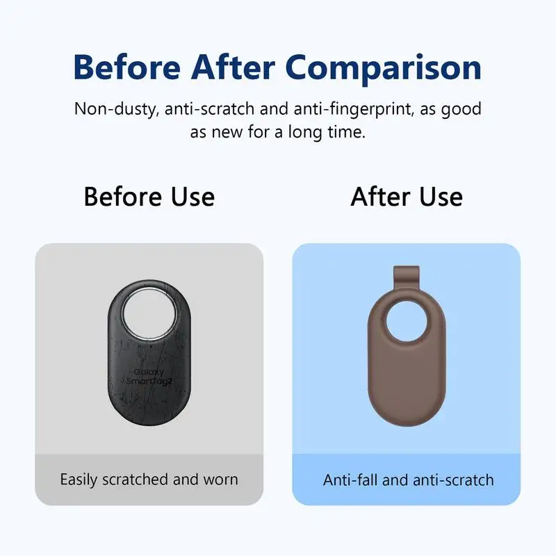 غطاء حماية لهاتف SamsungGalaxy SmartTag2 مقاوم للصدمات ومضاد للخدش والغبار من السيليكون