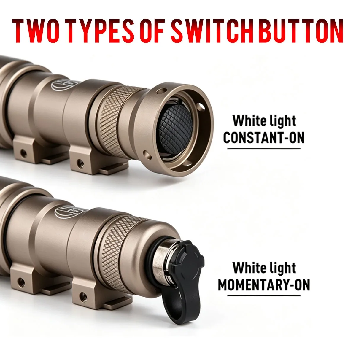 SF M300B M300C M600B M600C Strobe Scout Light La-ser AR15 Airsoft Rifle LED Flashlight Hunting Spotlight Dual Function Switch - view 3