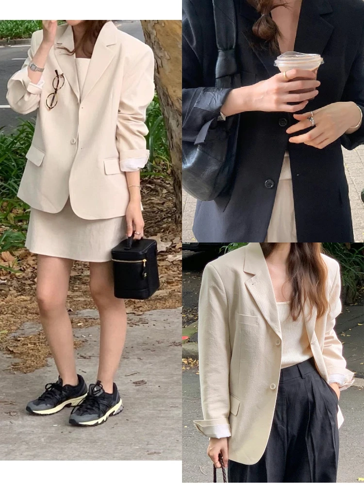 

East Gate, свободный тонкий костюм, утягивающие брюки с высокой талией, комплект из двух предметов, летняя одежда, женский повседневный длинный костюм све