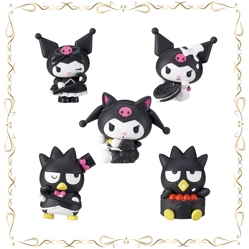 

Kuromi BADBADTZ-MARU Dark Black Loli Modeling Dress Up Gashapon Keepsake Ornament Model Toys