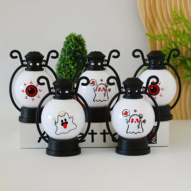 Led Pumpkin Electronic Candle Light Night Light Retro Halloween Wind Lantern Creative Props Festival Decoration Props