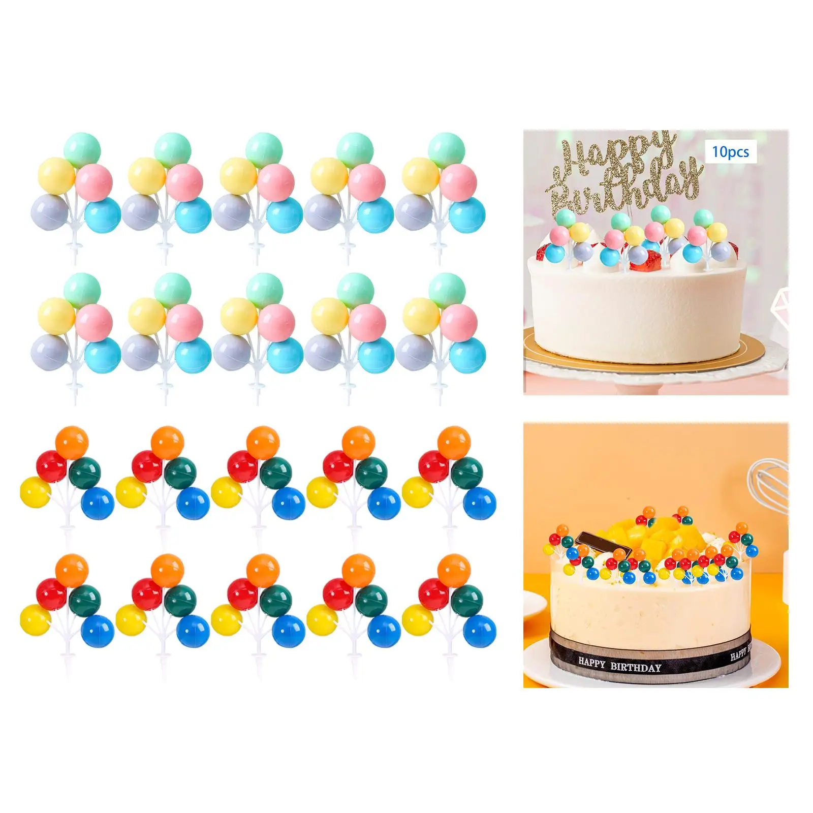 Décorations de gâteau en ballon, décorations mignonnes pour la fête des mères, 10 pièces