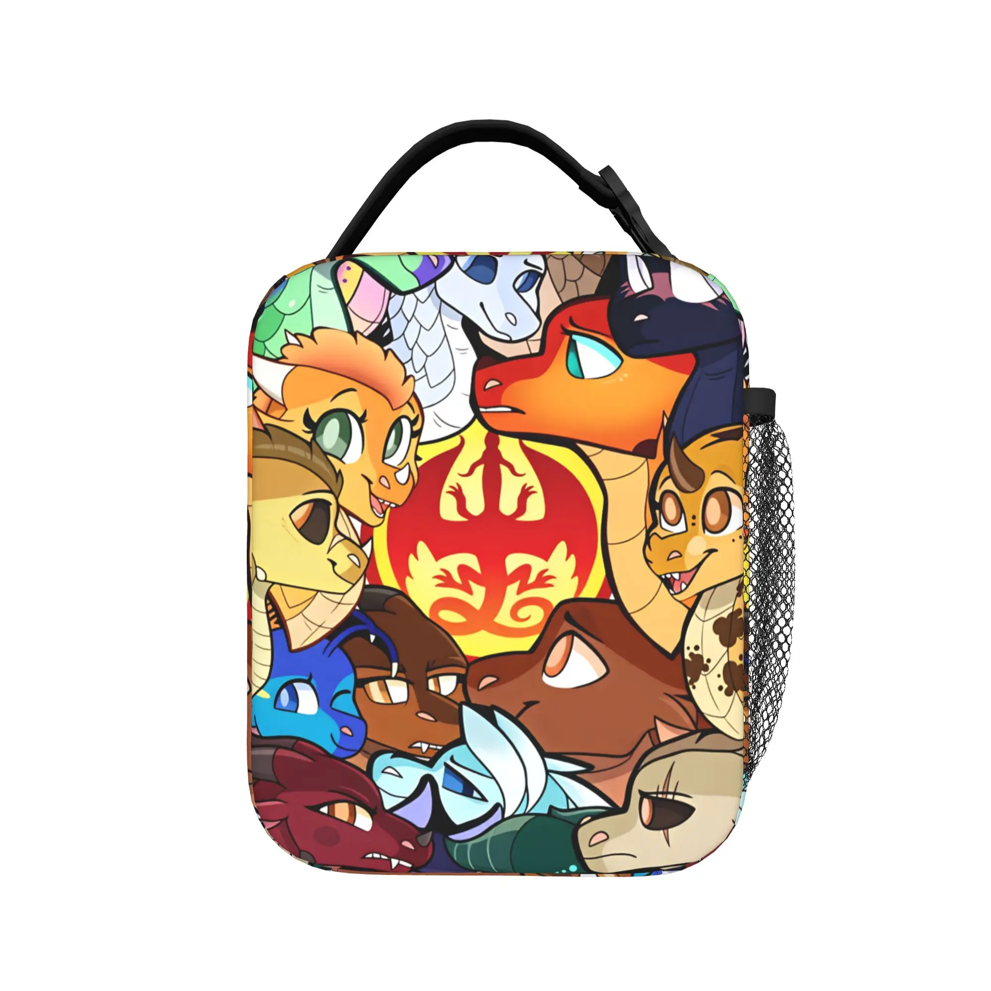 Wing Of Fire dragons Lunch Bag  Casual Lunch Box Outdoor Picnic Portable Thermal Lunch Bags For Women Oxford Custom Cooler Bag