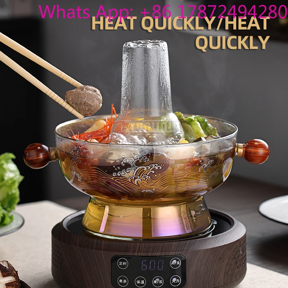 Mini Hot Pot Machine Stainless Steel Electric Ceramic Stove Cooker Hotpot Elektrisch