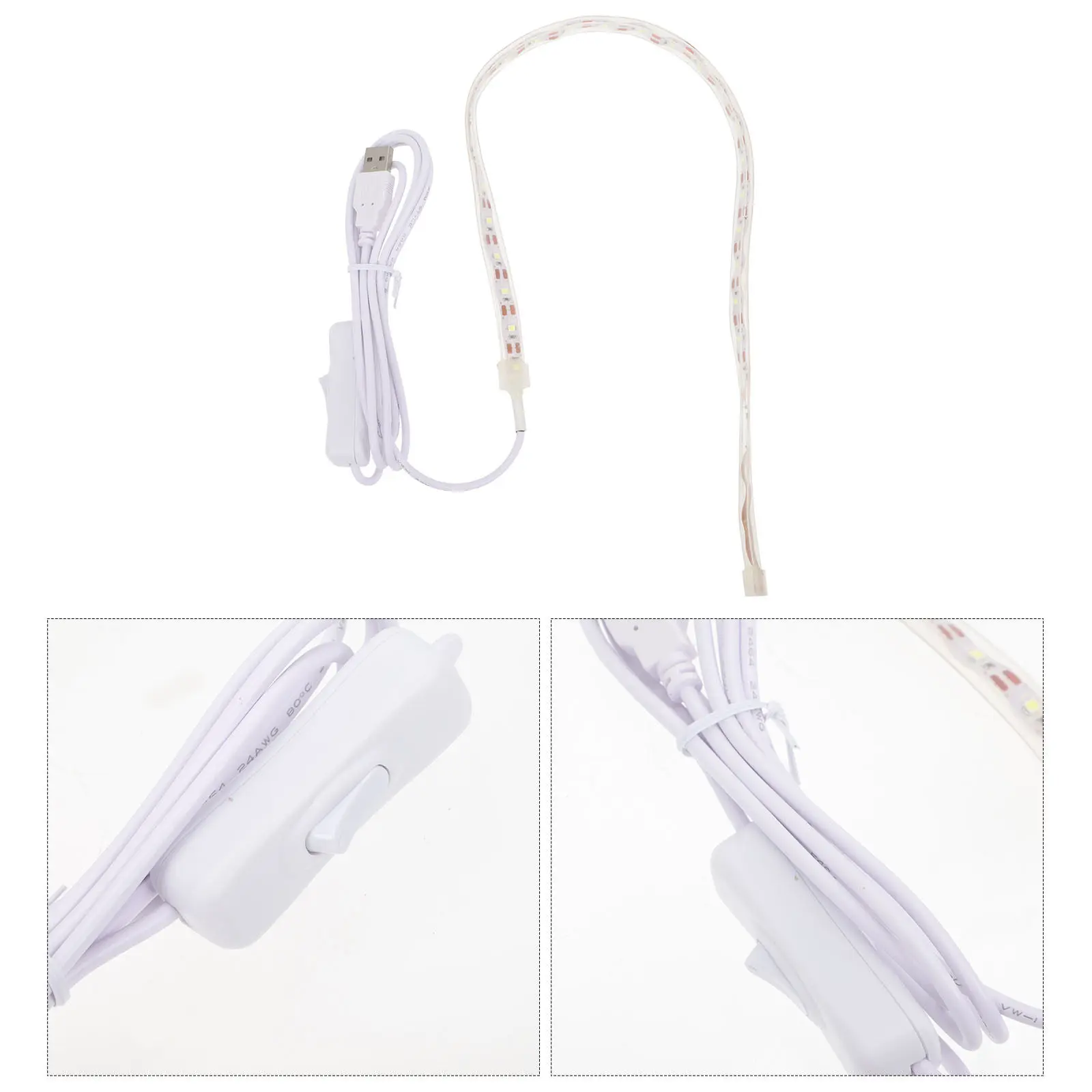 Wind Instrument Repair Tool USB Leak Detection Light Strip Professional Saxophone Flute Leak Instruments Repair Part