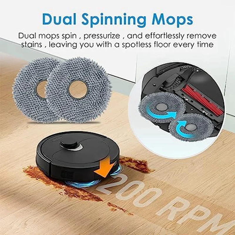 Cuscinetti per mocio sottovuoto per Roborock Q Revo Robot aspirapolvere pezzi di ricambio accessori