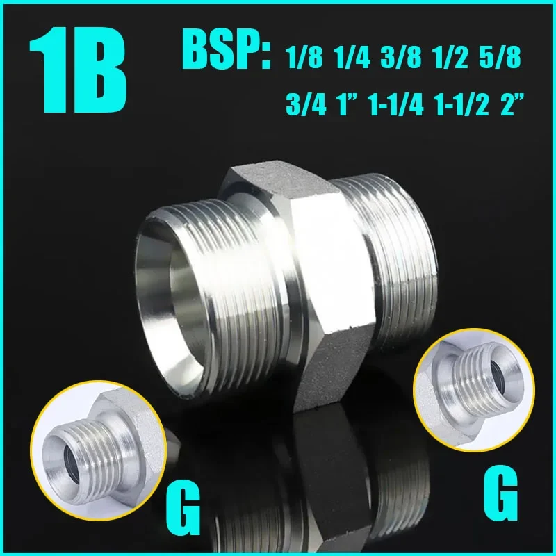 Brytyjskie złączki rurowe z gwintem zewnętrznym BSP 1/8" 1/4" 3/8" 1/2" 3/4" 1" 1-1/4" 1-1/2" 2" Złączki hydrauliczne do rur, złączki przejściowe