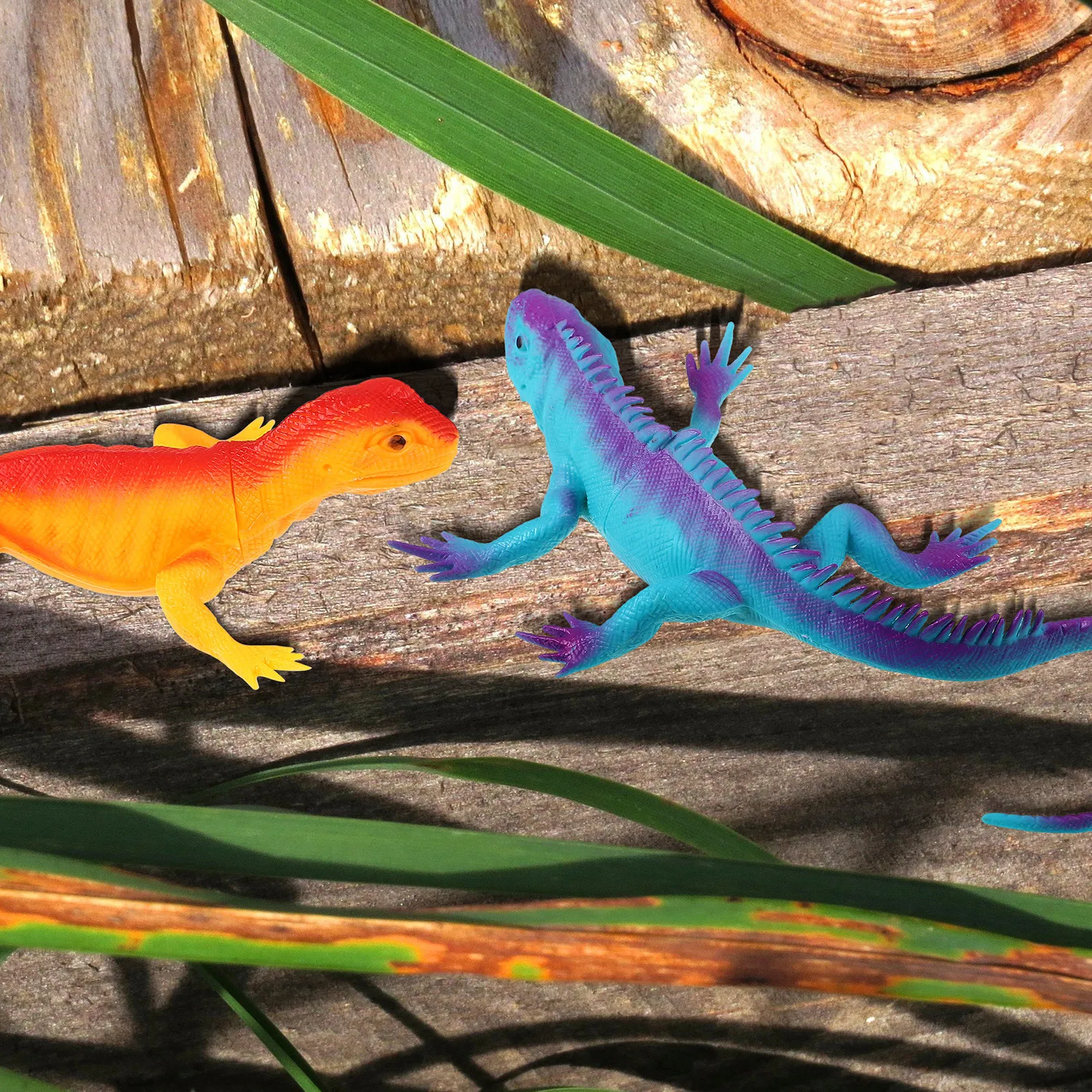 

4 Pcs Toys Animal Lizard Figurine Props Ornaments ABS Action Figure Models Realistic Statues