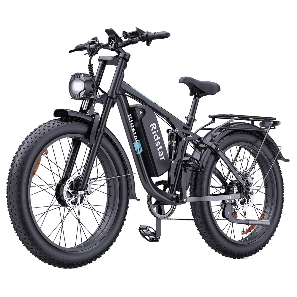 Ridstar E26 Pro Electric Bike 1000W*2 Motor, 48V 23Ah Battery, 26