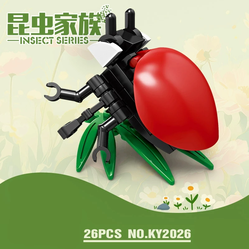Insekt Tiere Figuren Set Mini Bausteine Spielzeug Montage 3D Konstruktor Micro Ziegel Für Kinder Jungen Geschenk Spielzeug