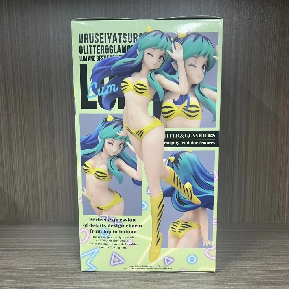 En Stock Bandai Original Banpresto Anime Glitter & Glamours Lum y Bestie colección Vol.3 Lamu 22cm modelo figuras de juguete