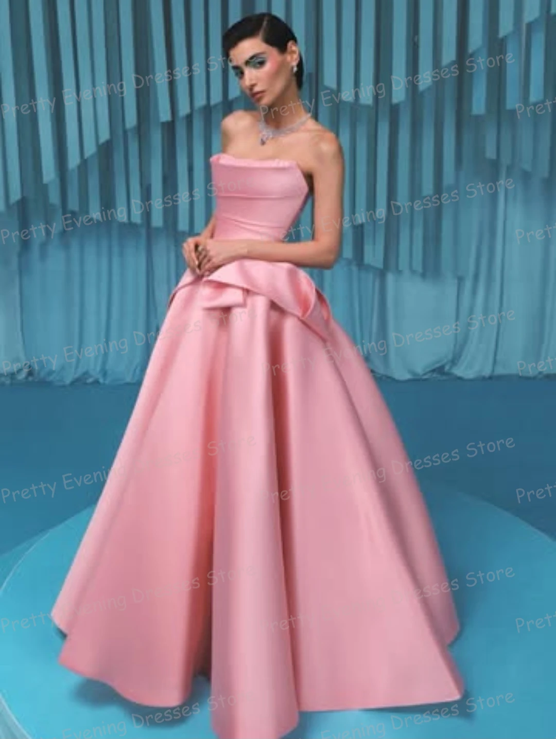 

Простые розовые вечерние платья женские трапециевидные блестящие вырезы лодочкой с открытой спиной модные платья для выпускного вечера без рукавов по индивидуальному заказу Vestidos De Novia