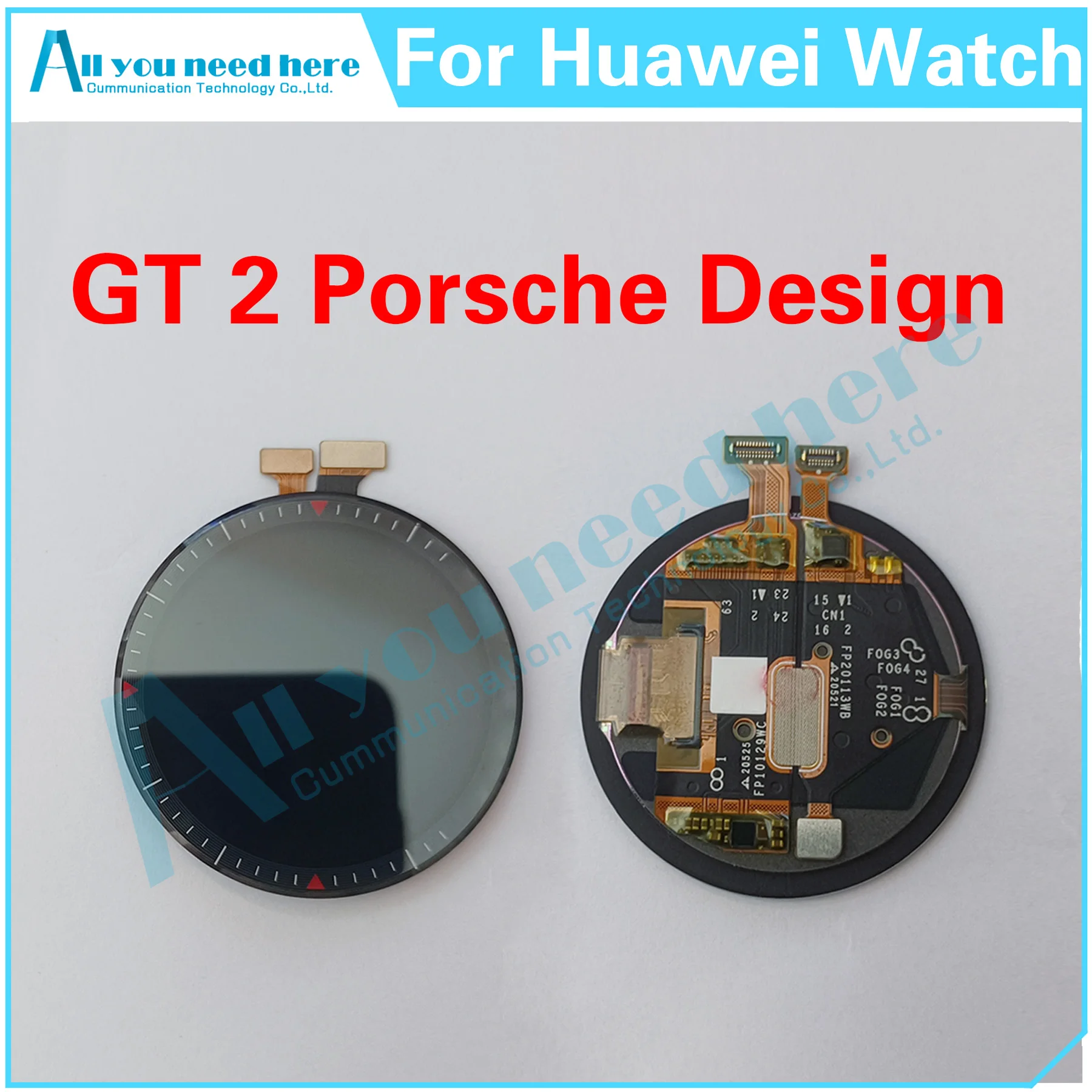 

100% Test For Huawei Watch GT 2 Porsche Design ​LCD DIsplay Touch Screen Digitizer Assembly Replacement