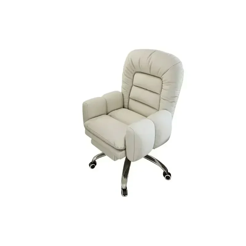 كراسي ألعاب بيضاء إسكندنافية صالات مكتبية مستلق فردية فاخرة كرسي مكتب تنفيذي عنبر Mobilya أثاث فريد من نوعه #4