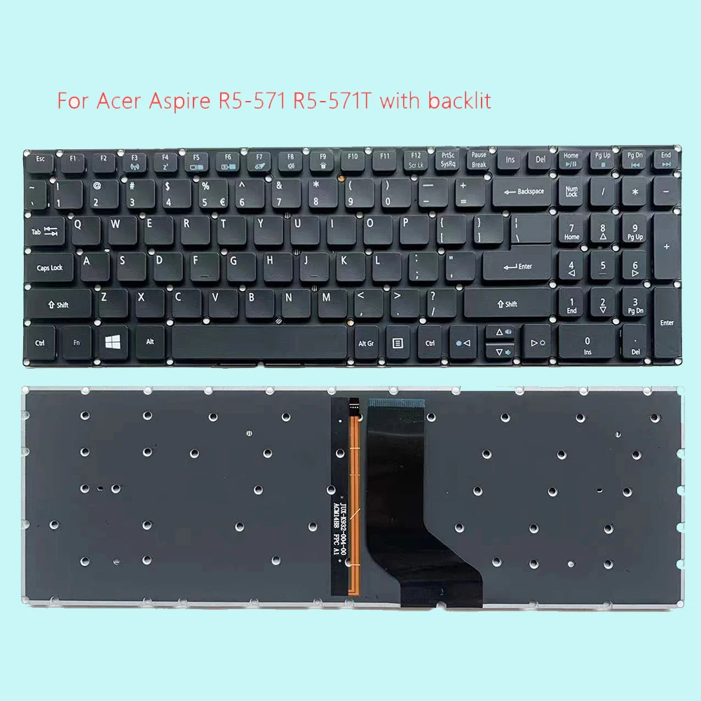 Keyboard For Acer Aspire R5-571 R5-571T R5-571TG With backlit US Layout