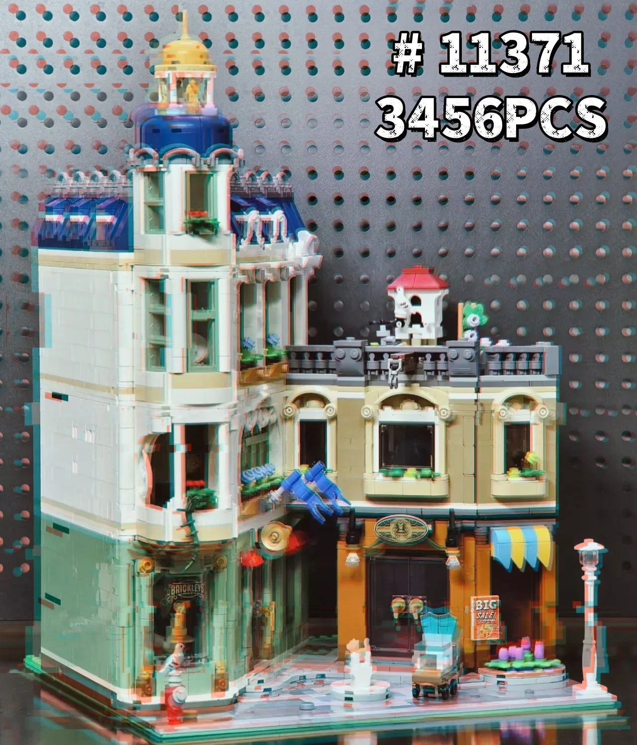 2026NEW MOC 3456PCS Shopping  Street Corner Street Alternative Building Block Model Assembly Toy Birthday Gifts