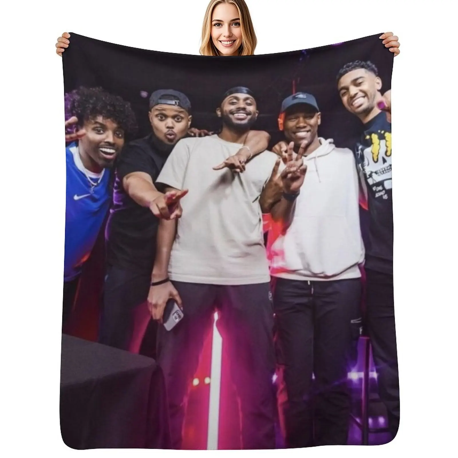 Beta Squad team Throw Blanket Soft Plaid Hairy Flannels Polar Blankets For Sofas Hairys Blankets