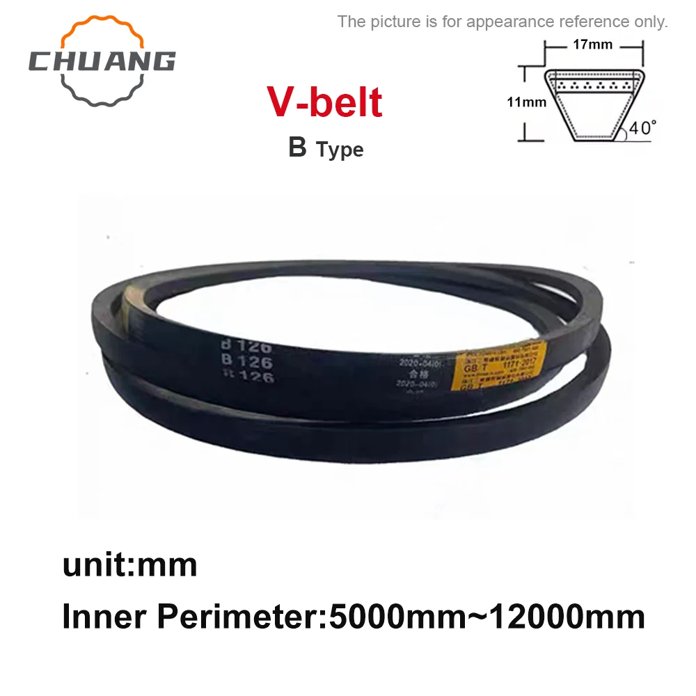

V-belt B Type lnner perimeter 5000mm-12000mm B Type V-belt Triangle Belt Industrial Agricultural Equipment Transmission Belt
