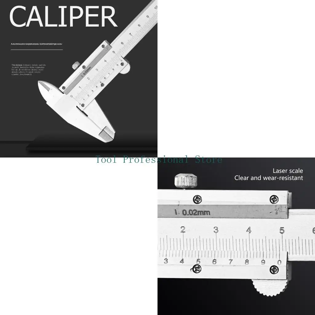 57QF 버니어 캘리퍼스 6" 스테인레스 스틸 비 디지털 캘리퍼스 0-6 인치/0-150mm 수동 마이크로미터 캘리퍼스 고정밀 캘리퍼스