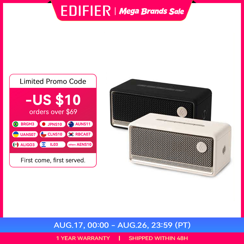  Edifier ES60 Portable Bluetooth Speaker Mini Sound Box Wireless Sound Bar 36W RMS Outdoor IP66 Waterproof Long Battery Life 