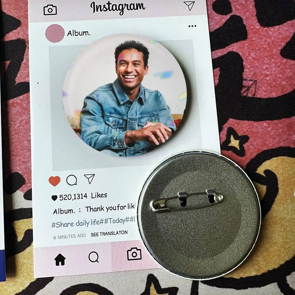 jaafar jackson  Laser Badge Applicable For Backpack Clothes Hats Decor Creative Accessories