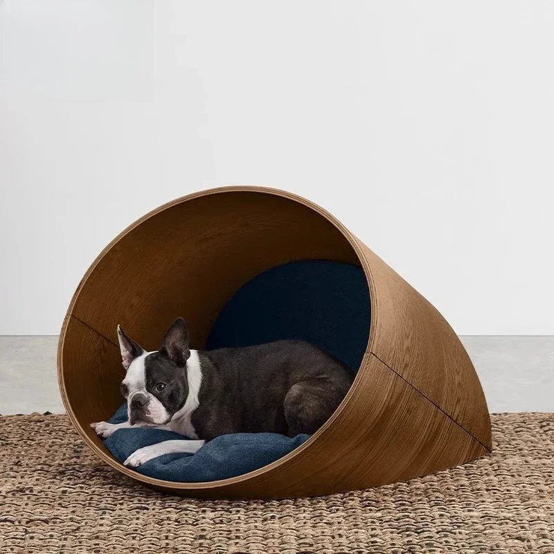 Semi-enclosed, toy cat house all-season pet nest