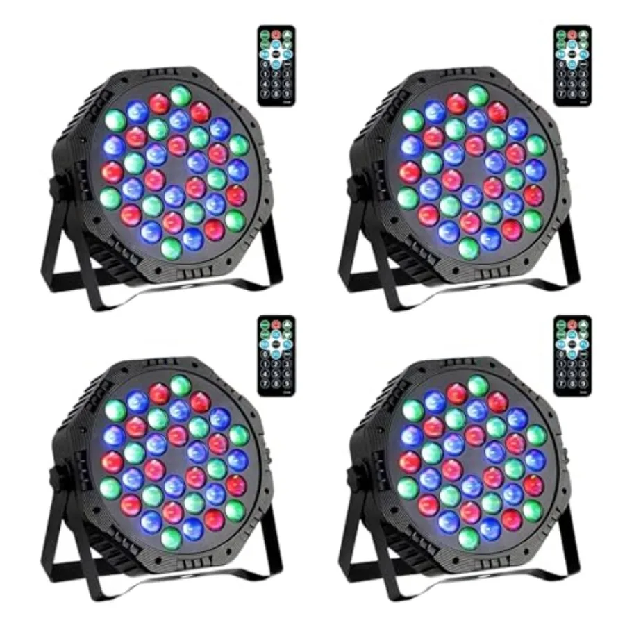 

LED Par Lights DJ Stage Light Corded RGB 36 LED with Sound Activated Control DJ Uplighting for Wedding Party Club Christmas Sta