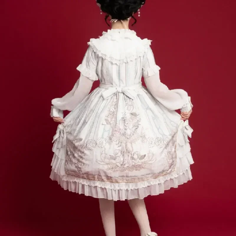 Reunion World ~ Sweet Long Sleeve Lolita Midi Dress by OCELOT