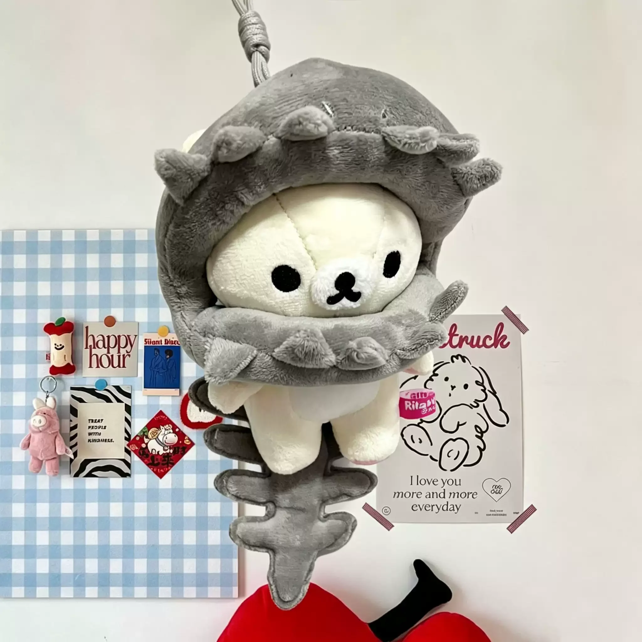 Only Clothes 10cm Cotton Doll Accessories Dinosaur Skeleton Bear Plush Doll Hood Cute Doll Outfit With Pendant For Doll Dress‑Up view 5