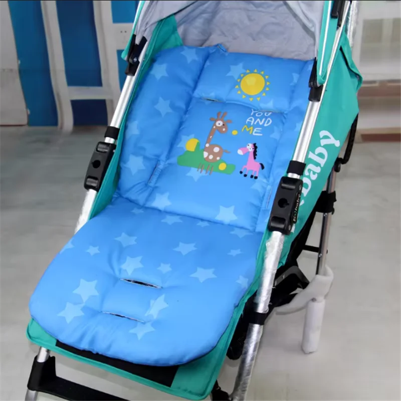 Cartoon Style Child Hand Stroller Comfortable Seat Pad Stroller-specific Cotton Seat Cushion Thicken Home Baby Dining Chair Mat