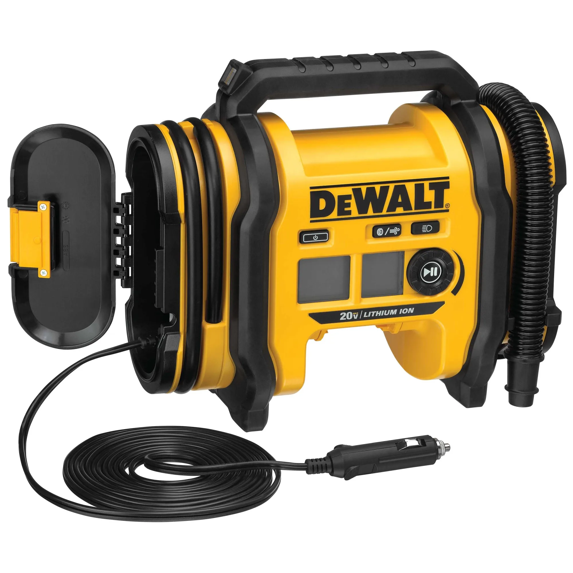 DEWALT DCC020IB 20V Lithium Air Inflator Multi Power Supply Car Tire Pump Auto Stop Inflator Bare Unit