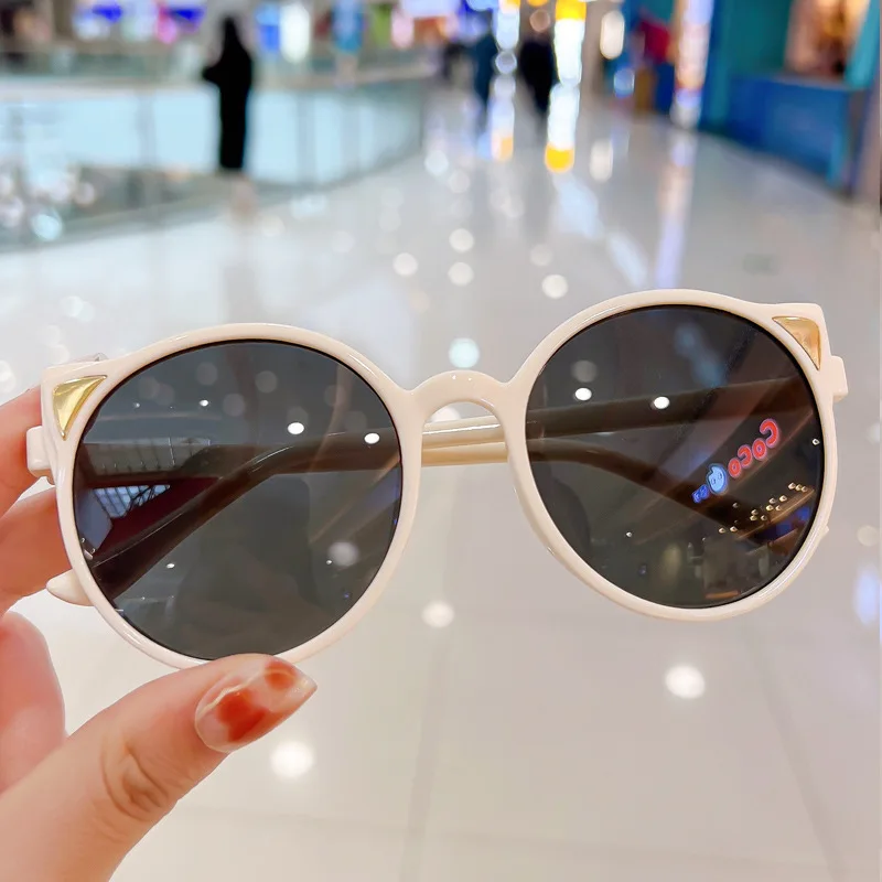 New Children's Small Frame Circle Sunglasses Girl Brand Designer Fashion Sun Glasses Boys Shading Eyewear UV400 Oculos De Sol