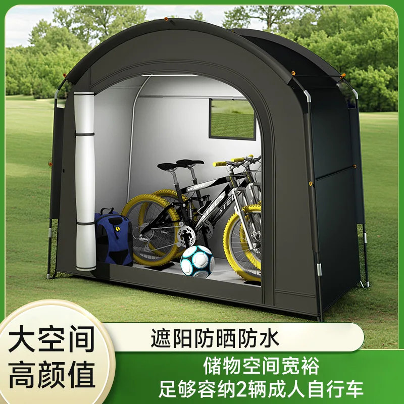 Outdoor camping portable bicycle tent rainproof shade dustproof storage tent