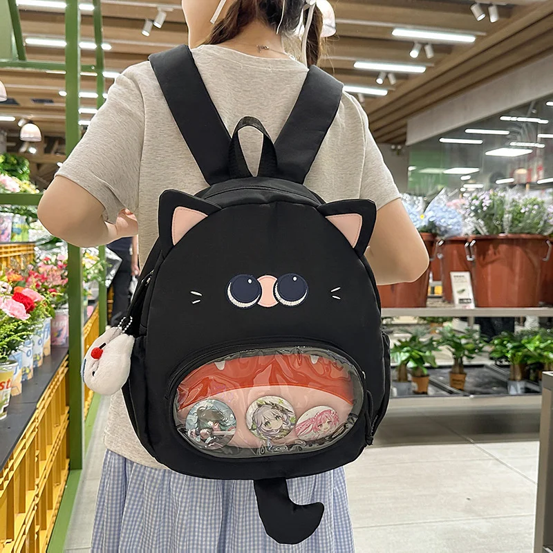 Funny Capybara Itabag Y2K Backpacks Student Transparent Backpacks Personalized Cartoon Animal Backpack Parent High Capacity Bag