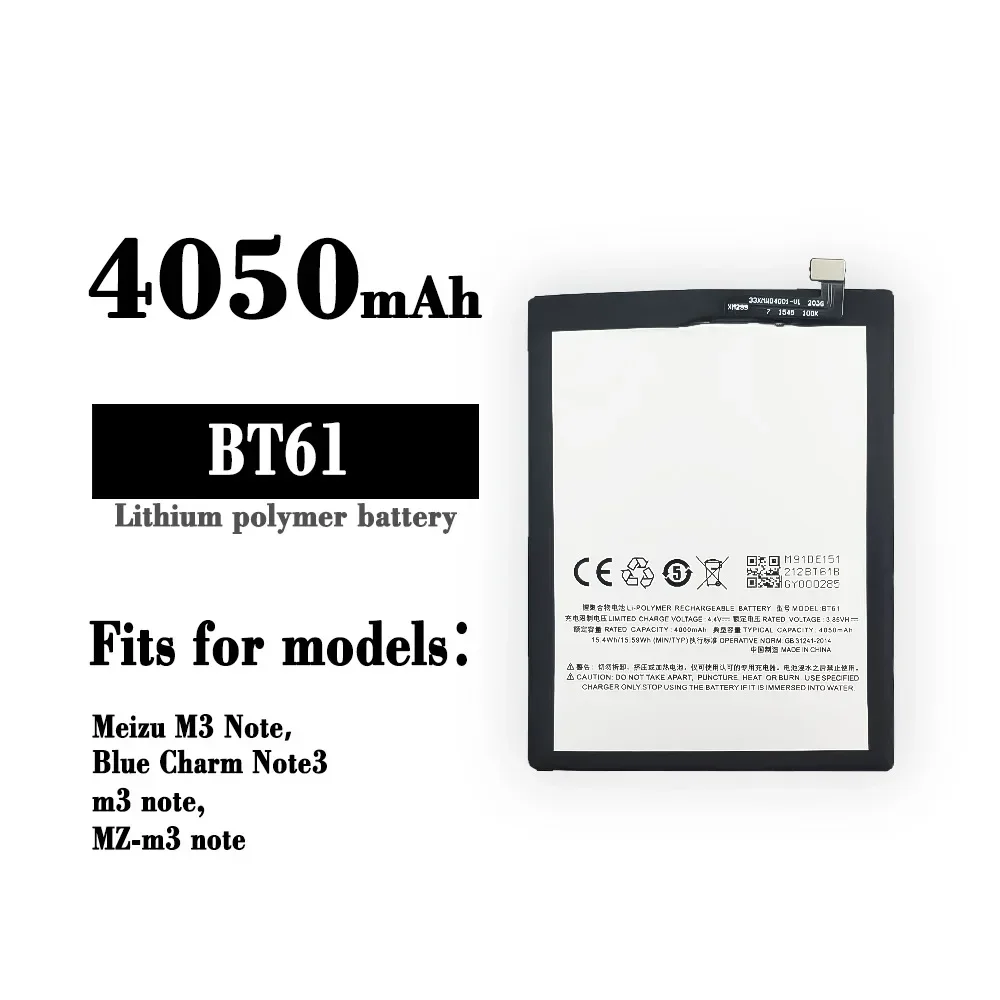 High Quality Replacement Battery For Meizu Meilan M3 NOTE L681 New BT61 Built-in Lithium Batteries + Tools