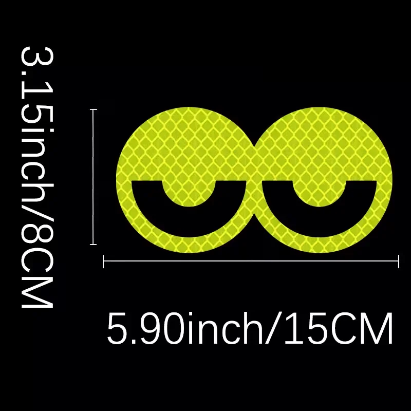 Cool car rear warning reflective stickers - suitable for cars, trucks, electric vehicles, backpacks, and luggage, a perfect combination of decoration and warning, bumper stickers