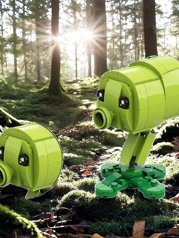 

Eonal Toys Plant Vs Zombie Peahen er Puzzle Blos в сборе, трансграничные заводские украшения для рабочего стола, модели украшений.