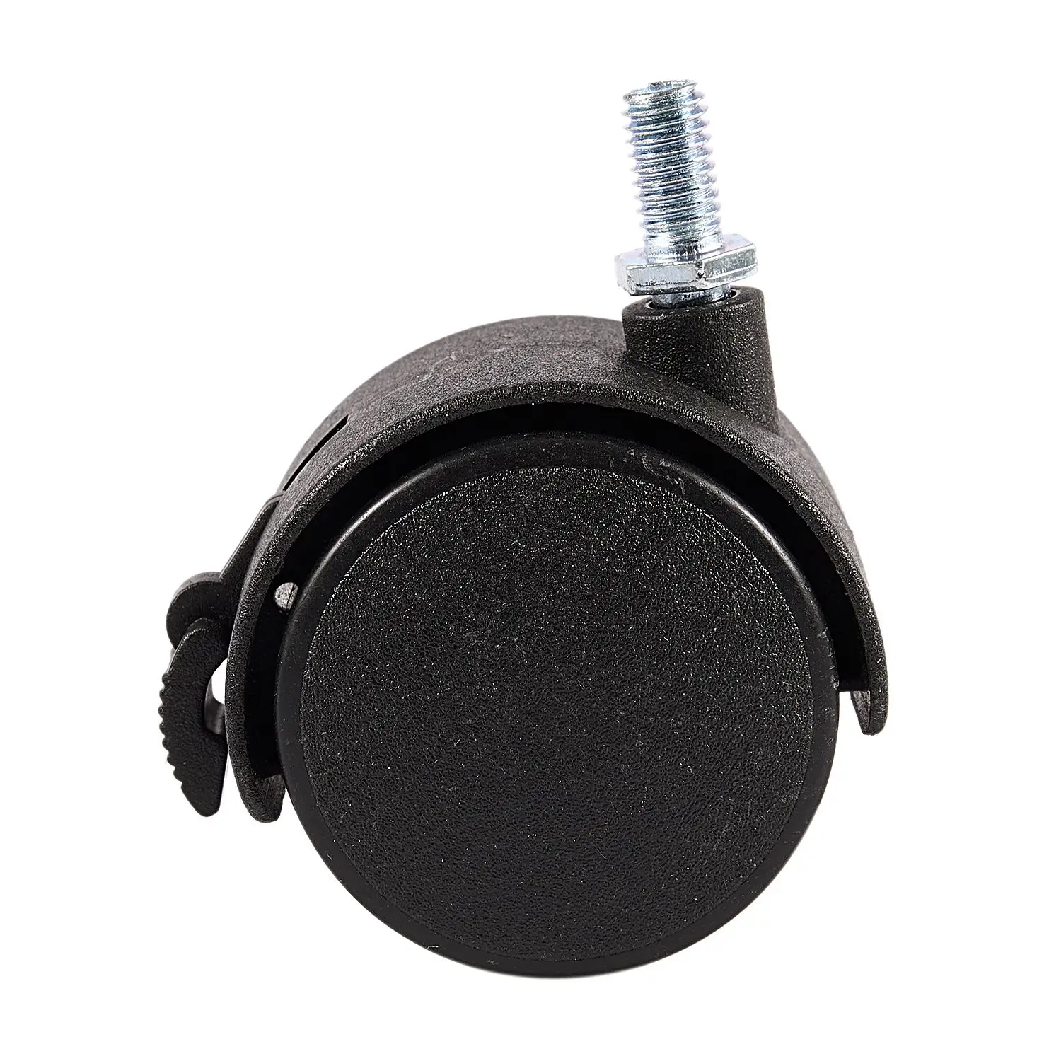 Furniture Swivel Locking Caster 8mm Screw Stem 2-inch Dia Wheel Black