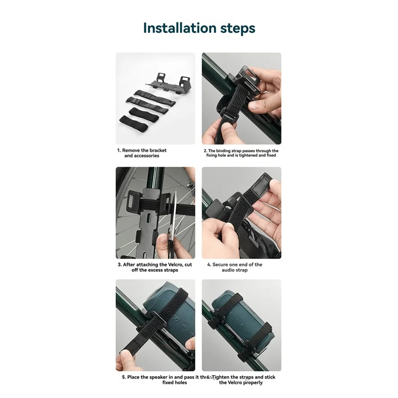 

A51Q-Bicycle Speaker Fixing Bracket Bike Speaker Mount Adjustable Strap Accessories For Charge 5 For Flip 5