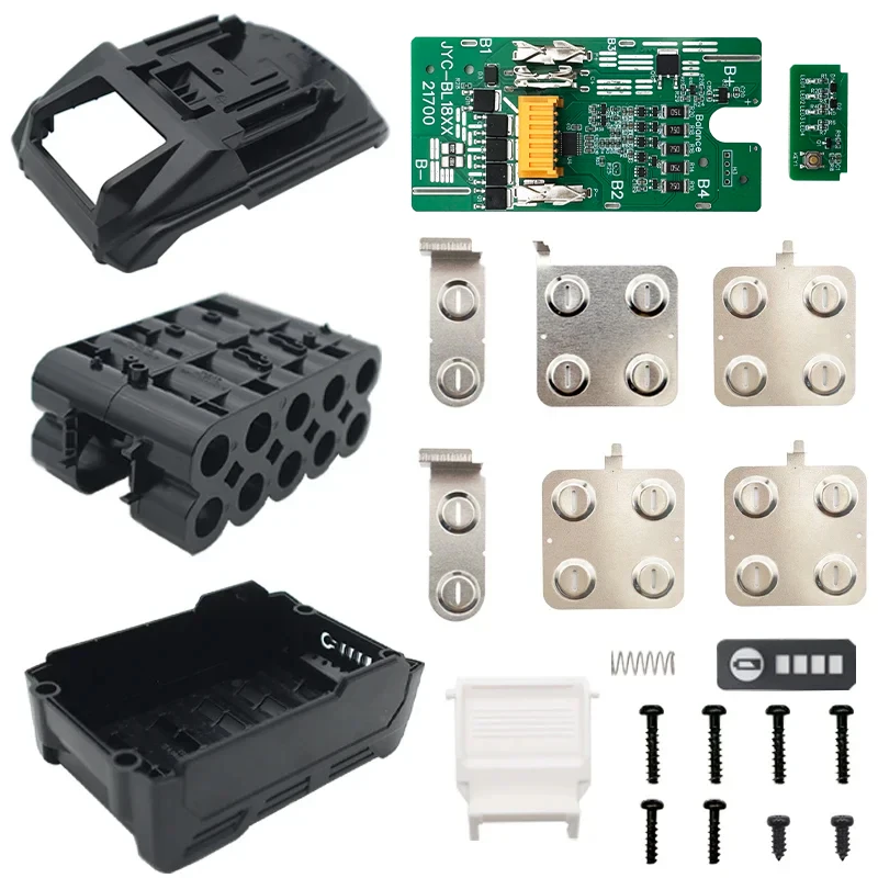 

10X21700 BL1830 литий-ионный аккумулятор пластиковый корпус печатная плата зарядки корпус коробки для литиевой батареи MAKITA 18 В BL1860 корпуса