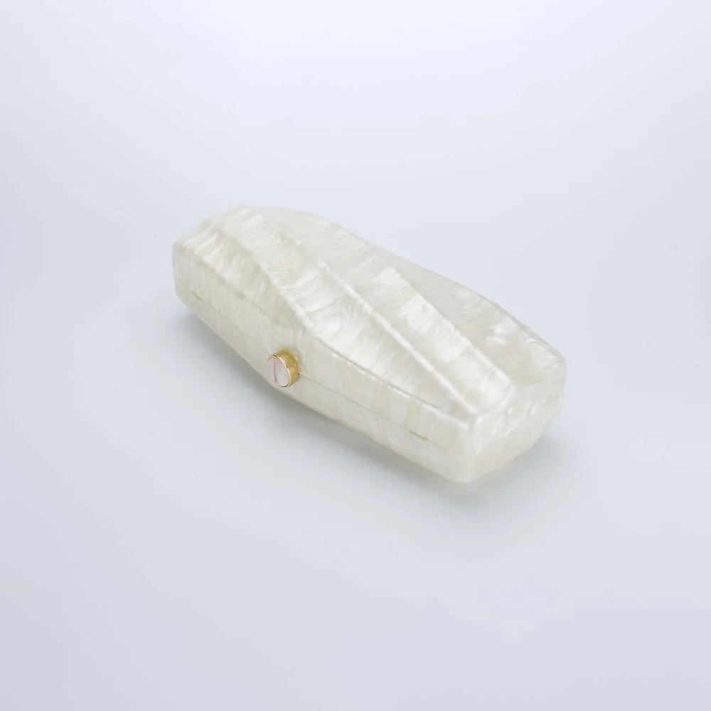 حقيبة ضغط مخططة جديدة للسيدات أوروبية وأمريكية 2025، حقيبة أكريليك اجتماعية راقية، حقيبة يد عصرية لحفلات الزفاف