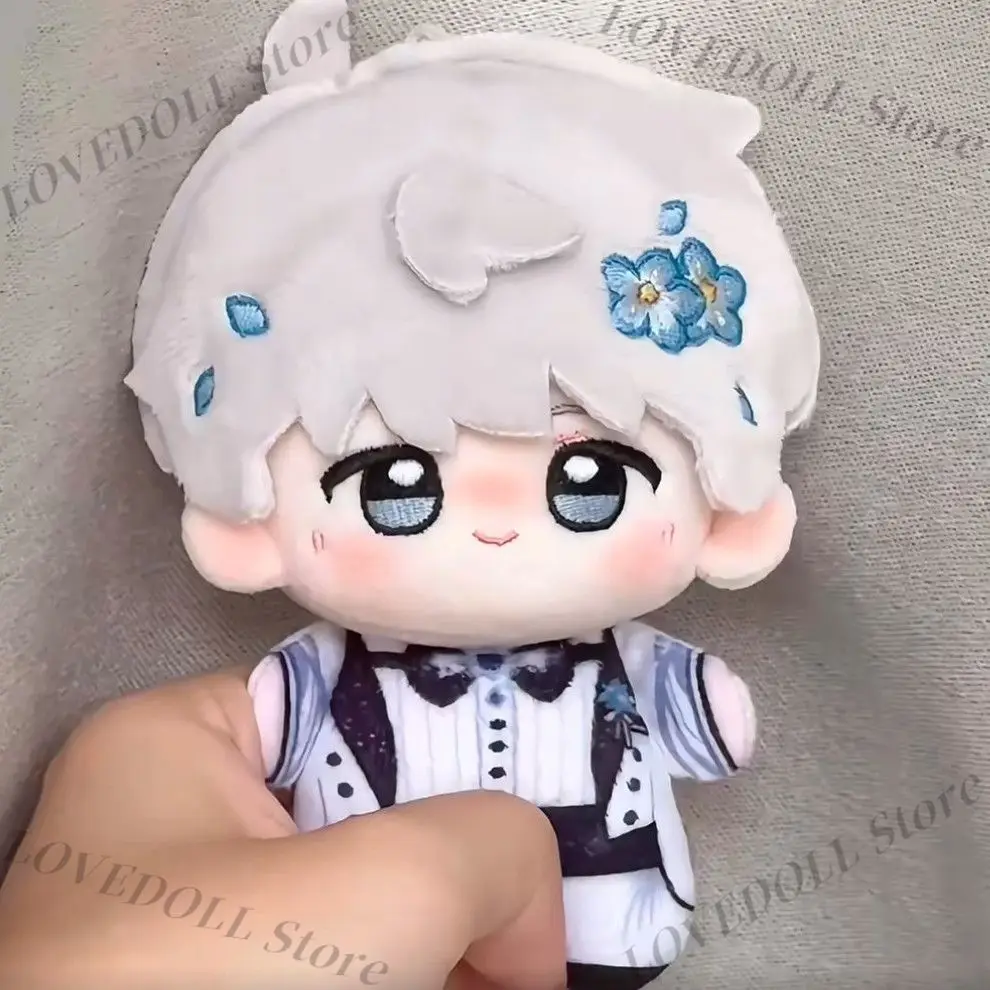 Anime amor e espaço profundo xavier mini boneca adorável boneca de pelúcia impresso estrela do mar corpo pingente cosplay chaveiro brinquedo presente 10cm