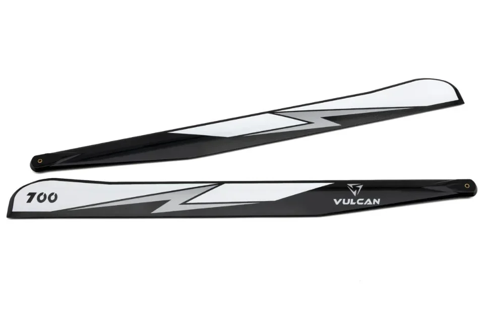 

Vulcan Rotors EVO 700mm Carbon Fiber Main Blade Combo Set (Silver) w/105mm Tail Blades